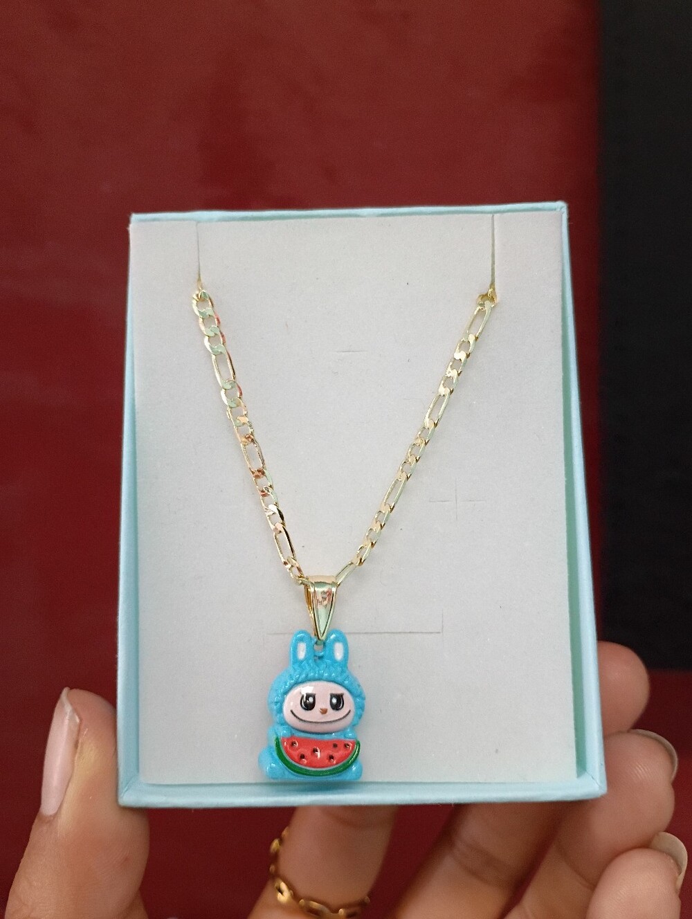 Blue Labubu Necklace